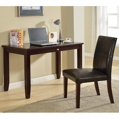 Home Office Desk and Upholstered Chair
